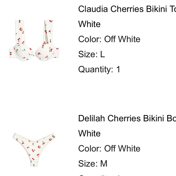 TWO PIECE WEWOREWHAT BIKINI - Picture 3 of 5